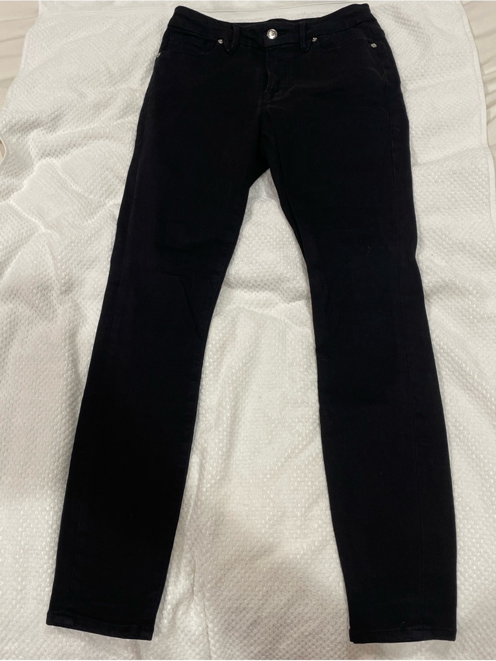 Good American Good Legs Black Skinny Jeans Size 6/28